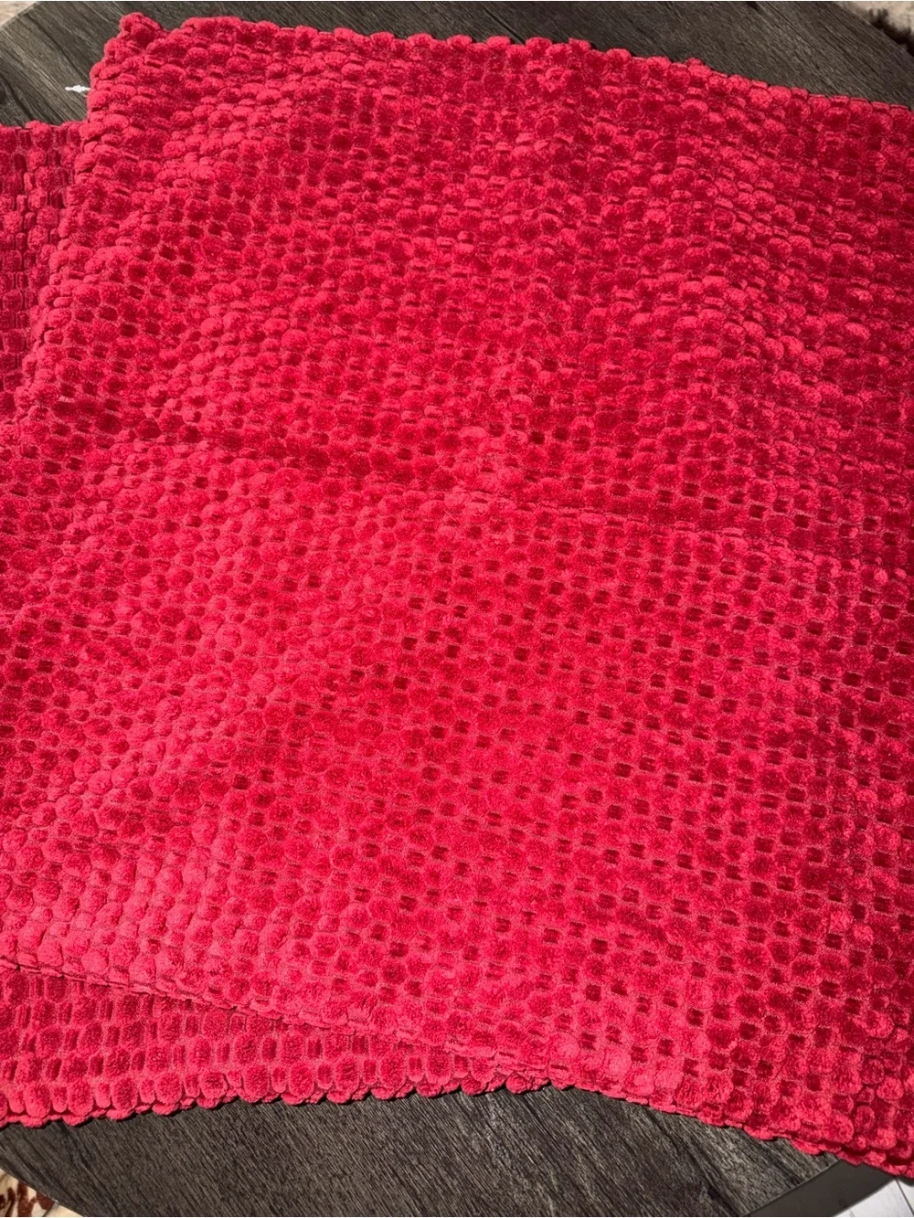 Dark Red Decorative Throw Pillow Covers